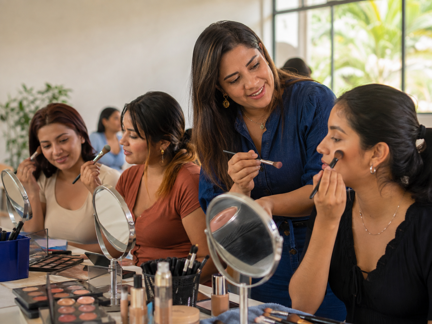 Formación práctica en maquillaje en un entorno regional
